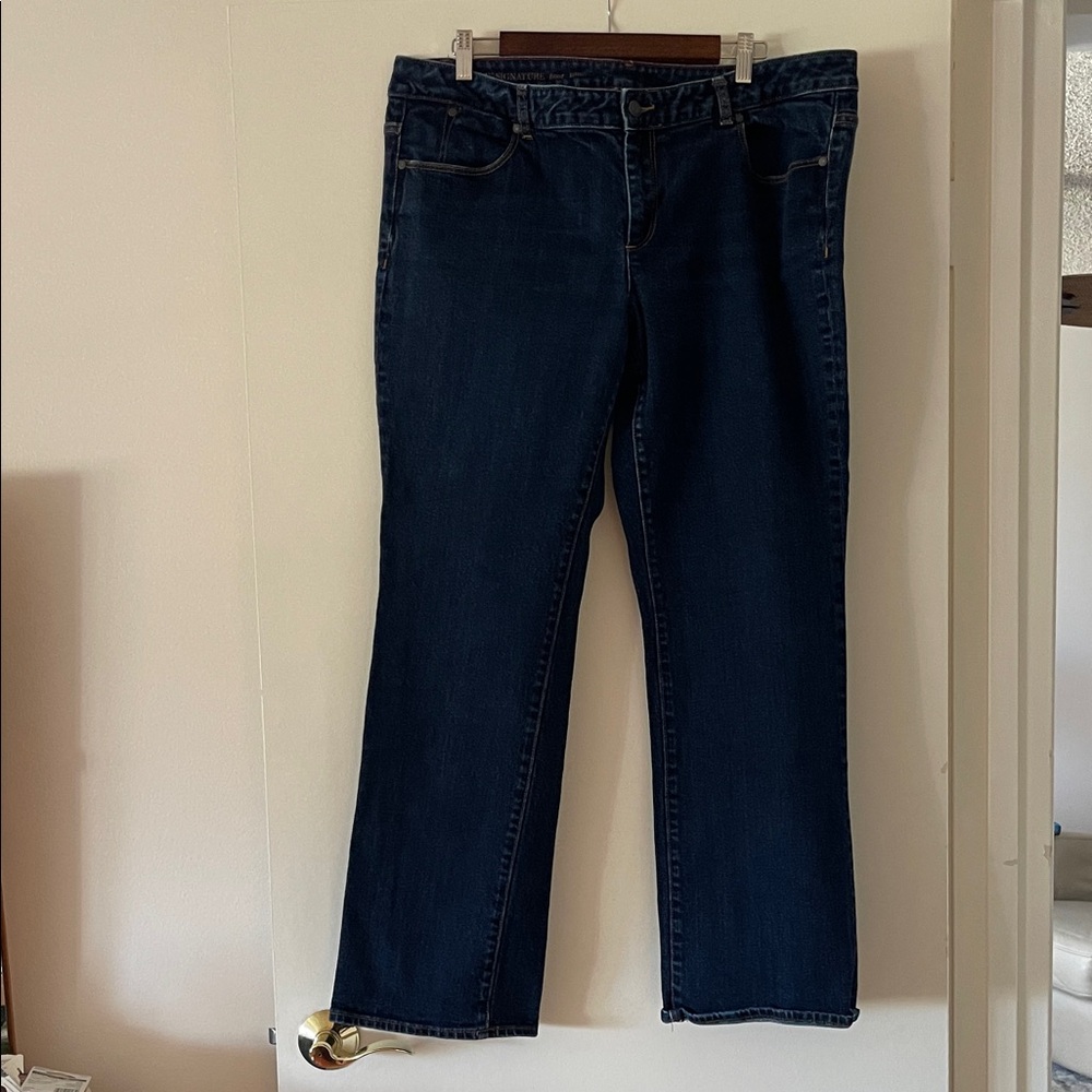 Talbots Deep Blue Boot Leg Women's Jeans